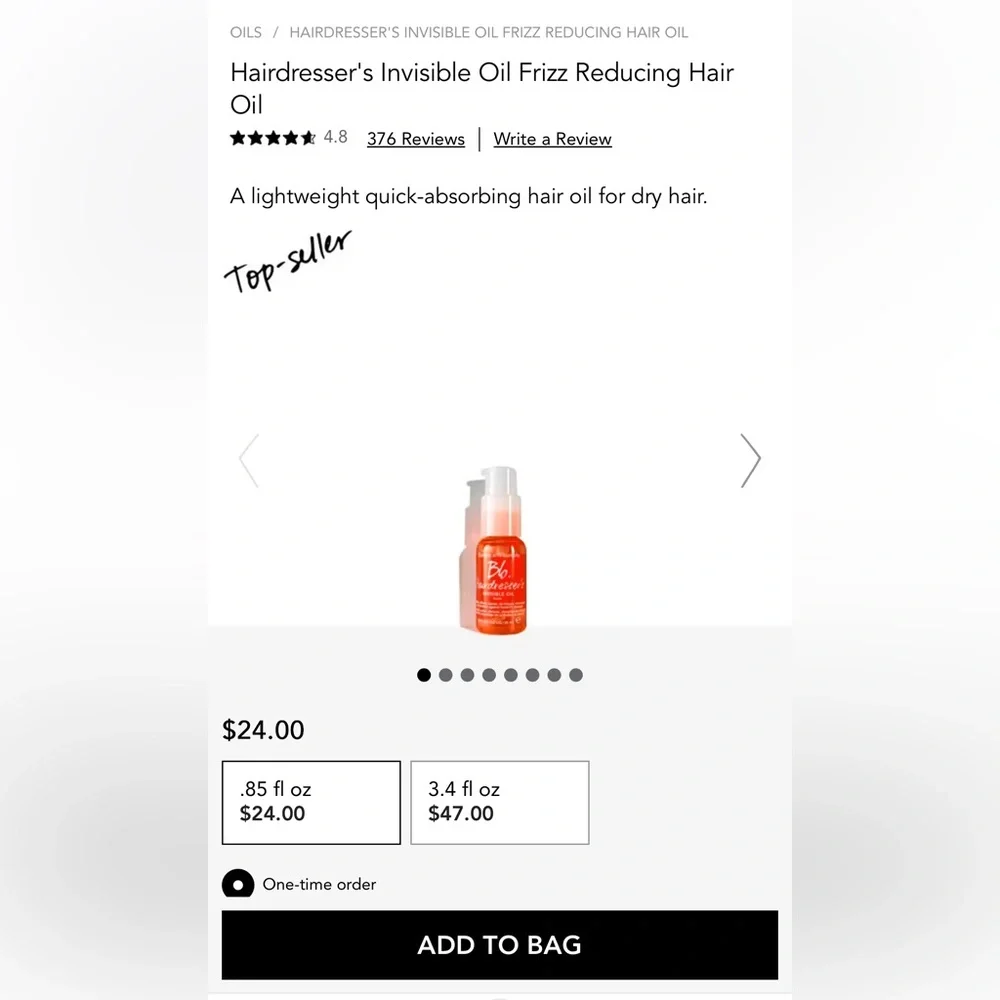 BUMBLE & BUMBLE HAIRDTRSSER’s INVISIBLE OIL